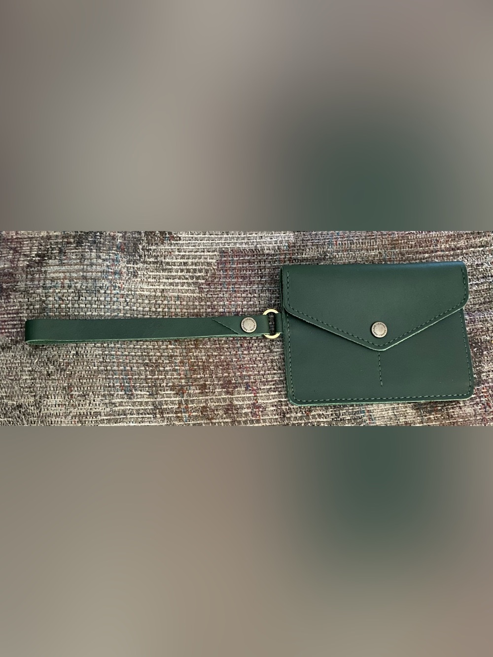 Portland Leather Goods Leather Passport Wristlet - Dark Green